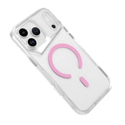 Sturdy Clear MagSafe Case for iPhone 17 Pro Max - Pink