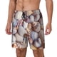 thumbnail image 1 of Balery Sea Shells Bañador para hombre, shorts de playa de secado rápido con entrepierna y forro de compresión-Large, 1 of 6