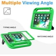 thumbnail image 4 of BMOUO Kids Case for iPad 9.7 2018/2017/iPad Air 2/1/Pro 9.7 - Built-in Screen Protector Shockproof Handle Convertible Stand Case for iPad 9.7 Inch 2018 (6th Generation)/2017 (5th Generation),Green, 4 of 8