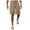 Khaki, variant on Xudanell Casual Jogger Casual Shorts with Big Pockets for Men Fit Sports Outdoor with Multi Pockets Summer Casual Shorts FOR Beach Jogging Leisure Big& Tall,L