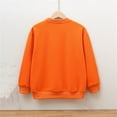 thumbnail image 4 of Viluyesy Boys Fleece Sweatshirt 8 T, Long Sleeve Crew Neck Fashion Graphic Casual Sports Clothes Orange(5-15T), 4 of 4