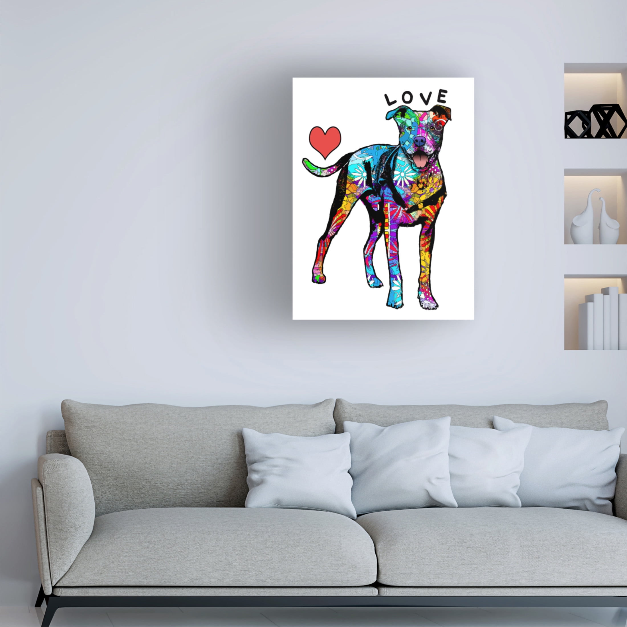 Canvas Wall Art - Dean Russo 'Love Pit' Wall Art for Living Room, Bedroom, or Office Décor by Trademark Fine Art - 18 x 24 Inches