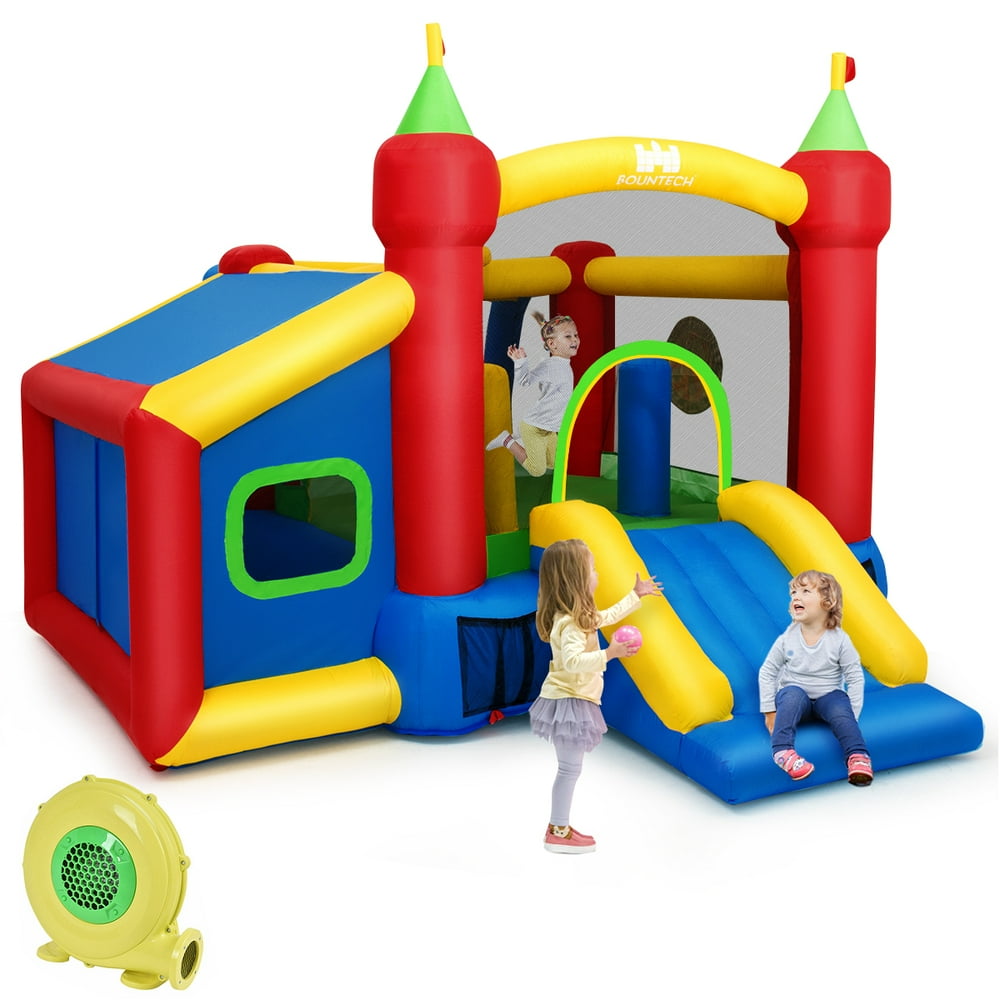 Topbuy Inflatable Castle Bounce House Kids Slide Jumping Playhouse with