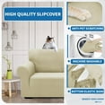 thumbnail image 4 of XYMHUN 1-Piece Sofa Cover Stretch Sofa Slipcover Non-Slip Couch Cover Machine Washable Furniture Protector,Sofa Light Beige, 4 of 7