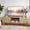 Natural Oak, variant on Seetech Wooden TV Stand for TVs up to 80", Modern Entertainment Center with Power Outlet and 2 Storage Cabinets, Walnut