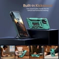 thumbnail image 4 of for iPhone 13 Mini Case with Screen Protector,Sliding Camera Cover,-Grade Cover with  Stand Phone Case 5.4" Turquoise, 4 of 13