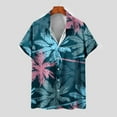 thumbnail image 5 of Txeol Summer Floral Shirts for Men,Men's Hawaiian Shirt for Men Short Sleeve Shirt Collar Beach Floral Summer Casual Button Down T-Shirts 2024 Clearance Sale, 5 of 5