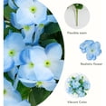 thumbnail image 5 of Nearly Natural UV-Resistant Artificial Hydrangea Outdoor Bush Plant - 14" - Blue - Set of 6, 5 of 9