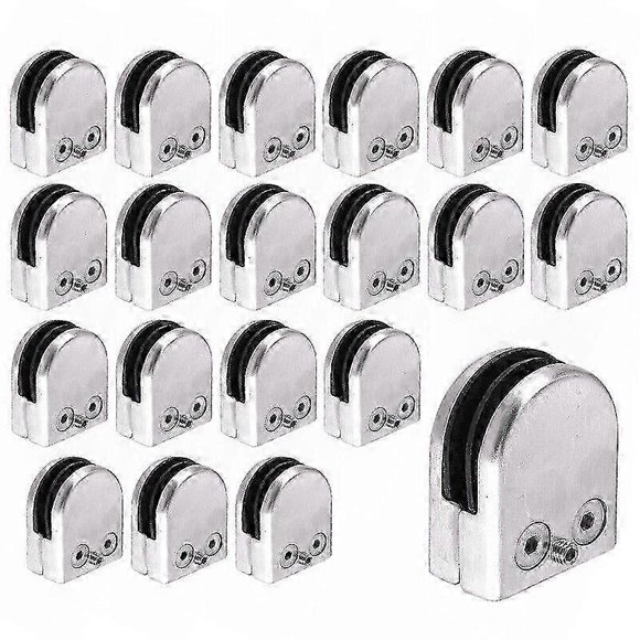20 pcs Stainless Steel Glass Holder Glass Clamp