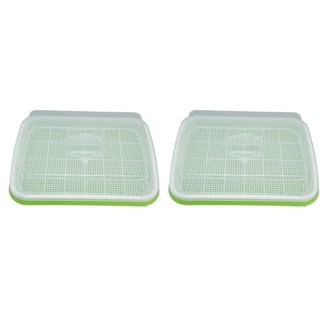 VGEBY Seed Tray,Sprouting Tray Transparent Lid Dense Small Holes Fine Workmanship Plastic Material Seed Sprouter,Sprouting Tray