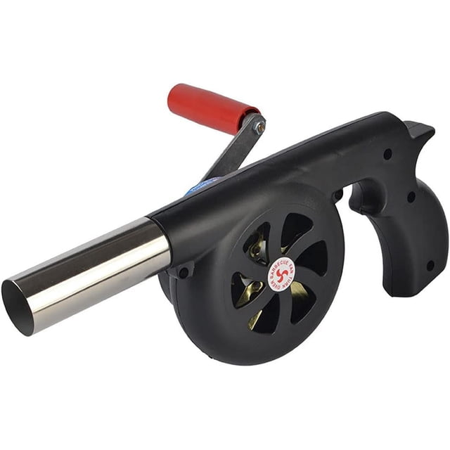 Portable Lightweight Design For Outdoor Cooking BBQ Fan, High Quality Metal Materials Ensure Durability And Hand Crank Air Blower For Quick Fire Making