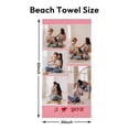 thumbnail image 3 of Personalized Custom Beach Towels with Picture Logo Photo Names Customized Pool Travel Towel for Adults Women Men 35" X 70", 3 of 5
