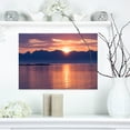 thumbnail image 1 of Norwegian Seashore at Sunset - Modern Seascape Canvas Artwork, 1 of 3