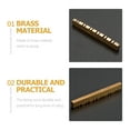 thumbnail image 5 of ifundom Brass Bridge Nut for Guitar Golden Finish Musical Instrument Accessory Replacement Part, 5 of 6