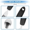 thumbnail image 2 of Elderly Tableware Tremble Proof Silverware Disabled Eating Spoon Built-up Flatware Anti-slip Adaptive Utensils for Adults, 2 of 6