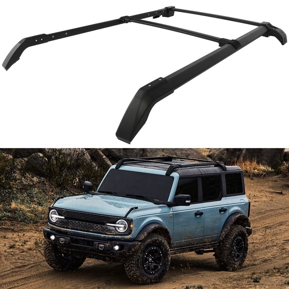 cciyu Roof Rack Cross Bars Side Rails Rooftop Cargo Carrier Cargo Bars Fit For Ford Bronco 2021-2023