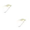 thumbnail image 1 of Greeniant Paquete de 10 señuelos de pesca falsos cebos artificiales de silicona de agua dulce atracción reemplazo personalizado Wobblers blanco Blanco 2piezas, 1 of 6