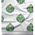 thumbnail image 1 of Soimoi Silk Fabric Leaves & Floral Block Decor Fabric Printed Yard 42 Inch Wide, 1 of 3