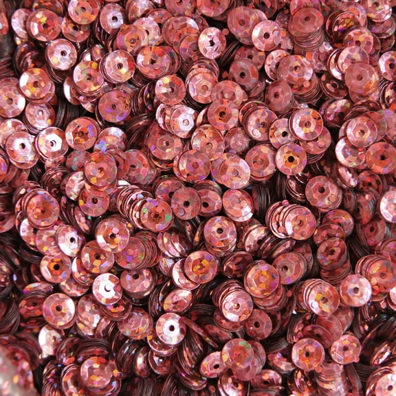 Pink Cup Sequins 5mm Hologram Glitter Multi Reflective Metallic Made in USA