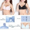 thumbnail image 3 of Push Up Bra for Women Demi Cup Padded Underwire Supportive Add Size Bras Lace Everyday Comfort Padded Up Embroidery Lace Bra 32-40B, 3 of 6