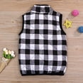 thumbnail image 3 of Younger Tree Kid Little Girls Puffer Lightweight Plaid Quilted Vest Cute Winter Outwear Padded Outfit for 3-4T, 3 of 6