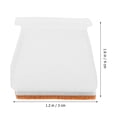 thumbnail image 2 of OUNONA 16Pcs Protective Caps for Furniture White for Table Legs, 2 of 8
