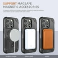 thumbnail image 5 of For iPhone 13 Pro Max Case, iPhone 13 Pro Max Phone Case [Compatible with Magsafe] Built-in Invisible Stand [Heavy Duty Drop Protection] Shockproof Rugged Protective Magnetic Cover Accessories,Black, 5 of 7
