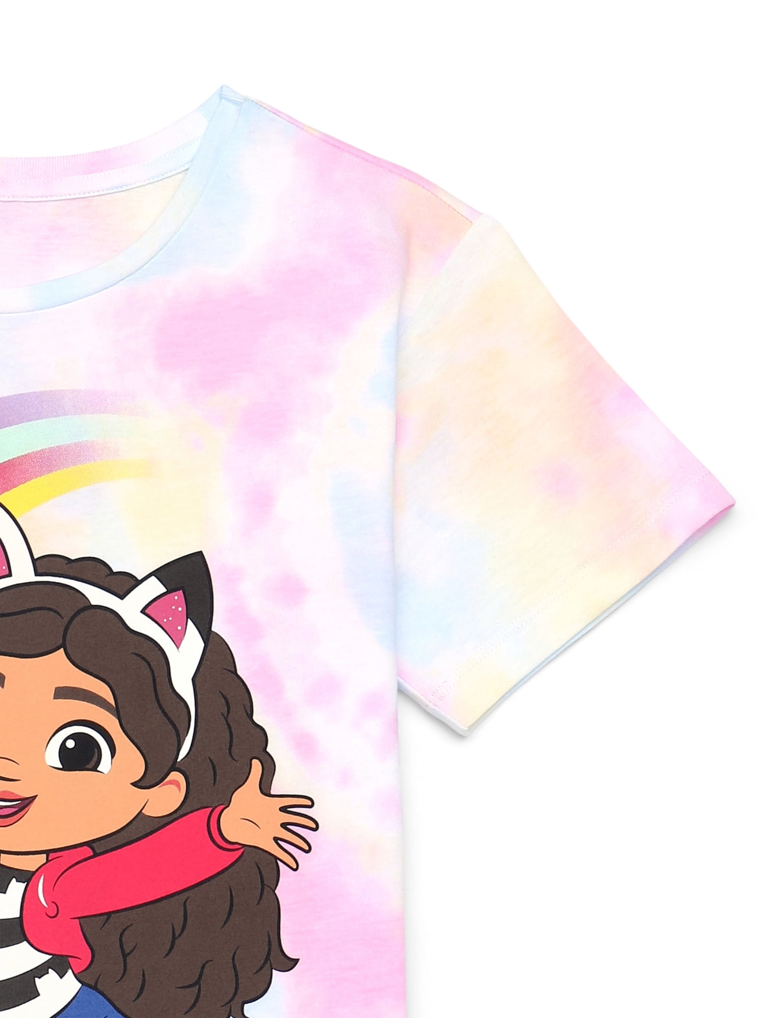 Gabby's Dollhouse Girls Short Sleeve Graphic T-Shirt, Sizes 4-16