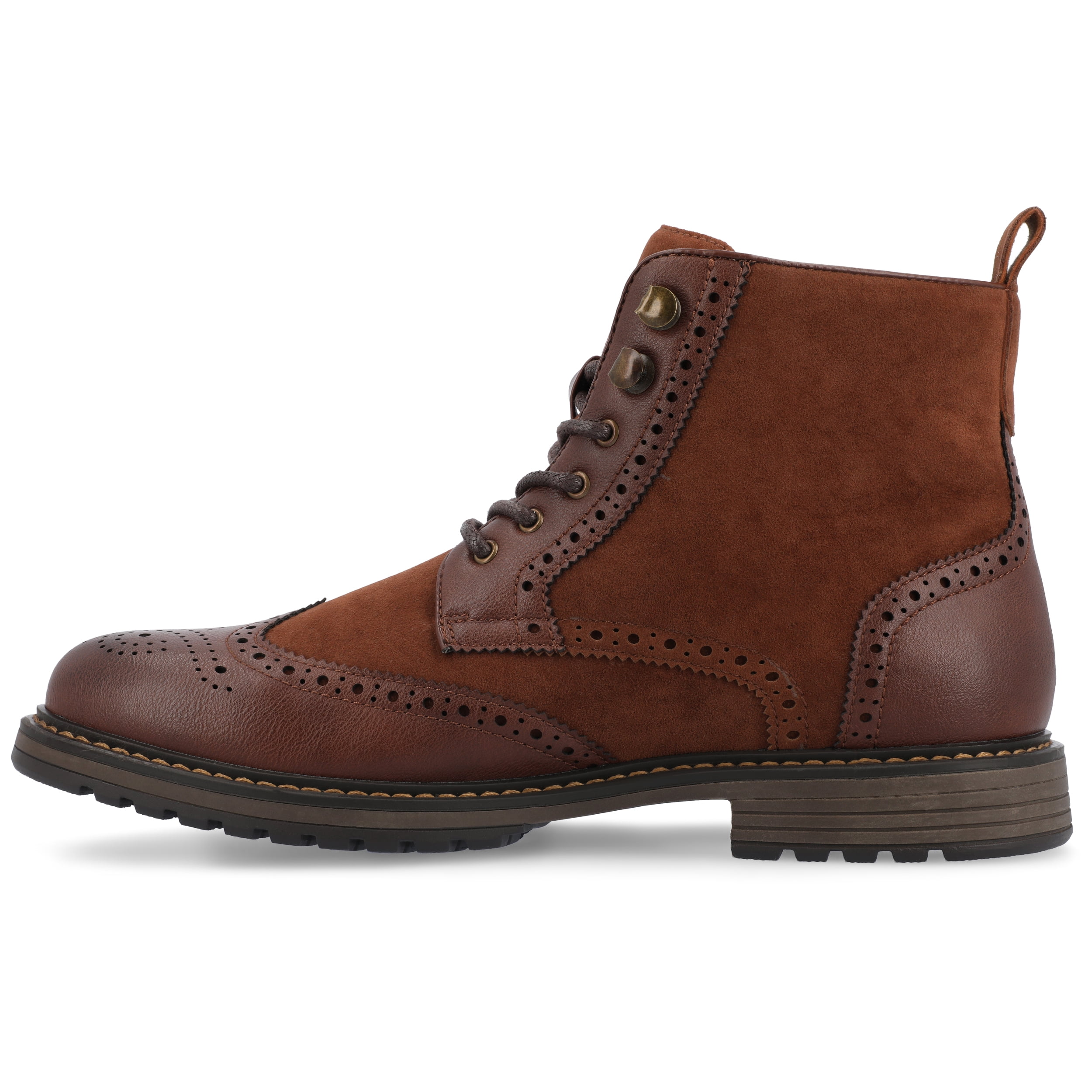 Vance Mens Virgil Wingtip Lace-up Ankle Boot