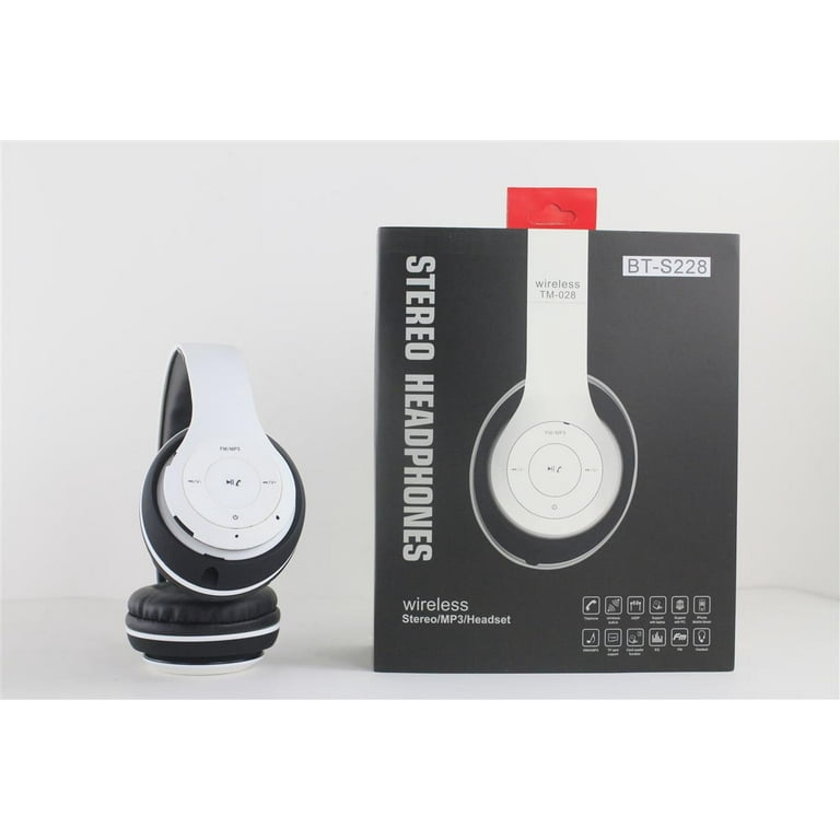 Over the Head Stereo Wireless Headsets for Apple iPhone Xs iPhone Xs Max Xs Plus XR X iPhone 8 8 Plus 7 6S White