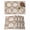 Brown, variant on Summer Coastal Placemats Set of 4 Ocean Beach Sand Dollars Marine Life Beige Place Mats Indoor Wipeable Table Mats Washable Dining Table Placemats for Kitchen Holiday Party Home Decor 13x19 Inch