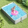 thumbnail image 4 of Costway 978 Gal Outdoor Family Swimming Pool with Metal Frame Multi-layer PVC Fabric, 4 of 10