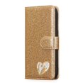 thumbnail image 2 of compatible iPhone 15 Pro Glitter Powder Love Leather Phone Case Cheap and fine, 2 of 4