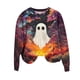 thumbnail image 2 of Ailaofu Halloween Womens Sweatshirt Cute Round Neck Sweatshirts Print Long Sleeve Fall Outfits Pullover, 2 of 3
