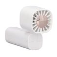 thumbnail image 3 of Ventilador de mano con diseño colgante tipo C, ventilador USB de refrigeración portátil recargable para interiores y exteriores, 5V, 1A, blanco, 3 of 8