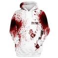 thumbnail image 4 of Sudadera con capucha de Halloween divertida con estampado 3D para hombres y mujeres, sudadera informal de manga larga con patrón de sangre aterrador, sudaderas holgadas, 4 of 5