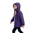 thumbnail image 4 of CPNG Kids Plush Lined Jacket Long Warm Puffer Jacket Winter Windproof Waterproof Parka Snow Coat Boys Warm Thicken Fleece Tops Girls Sherpa Outdoor Tops, 4 of 7