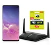 Straight Talk Samsung Galaxy s10+ with $45 Plan and Netgear Wifi 6 Router Special Offer