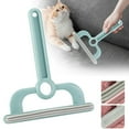 thumbnail image 2 of Double Sided Pet Hair Remover Manual Fur Scraper Tool for Cat Dog Grooming Cleaning Sofa Carpet Bed Furniture (1Pcs) Green1, 2 of 7