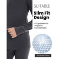 thumbnail image 4 of Woolcano Kids 100% Merino Wool Midweight Base Layer Set Unisex Thermal Underwear for Girls & Boys Ski Winter, 4 of 6