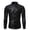 Black, variant on Shiny Metallic Shirt for Men Long Sleeve Button Down Collared Sparkly Sequin Shirt for 70s Disco Nightclub Party