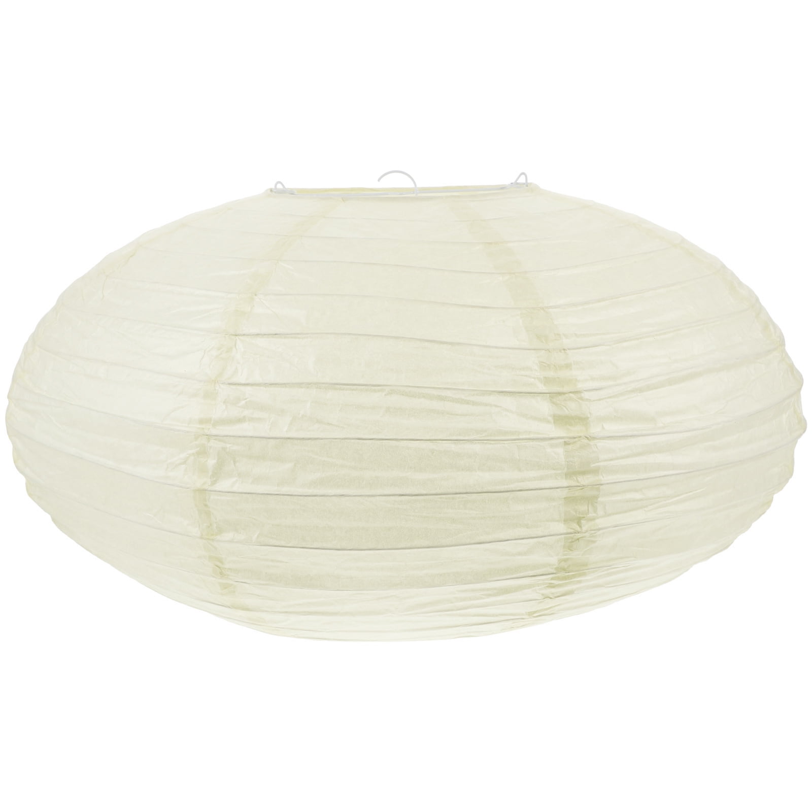 Generic 12-Inch White Paper Lantern Lamp Shades - Pack Of 12, Easy Setup, Rice Paper With Wire Frame