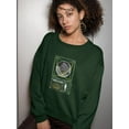 thumbnail image 2 of Earth Sphere Techno Style Sweatshirt Women -Image by Shutterstock, Female 3X-Large, 2 of 4