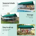 thumbnail image 5 of ADVANCE OUTDOOR 12x20 ft Carport with Adjustable Height from 9.5 ft to 11 ft, Heavy Duty Car Canopy, 8 Legs with 8 Reinforced Poles and 4 Sandbags, Green, 5 of 7