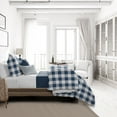 thumbnail image 4 of Lumberjack Check Indigo/White Coverlet Set Super Queen, 4 of 5