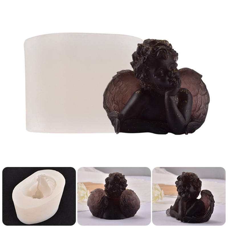 3D Little Angel Silicone Mold Epoxy Resin DIY Decoration Making Soap Candle