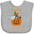 thumbnail image 3 of Inktastic Happy Halloween Kittens in Pumpkin Boys or Girls Baby Bib, 3 of 4