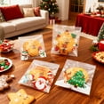 thumbnail image 5 of Gallickan Christmas Candy Bags, Adhesive Snack Packaging, Holiday Gift Bags for Sweets, Treat Bags for Nougat and Biscuits, Party Favor Containers for Snacks, Clear, 5 of 6
