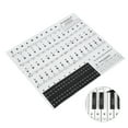 thumbnail image 2 of Pegatinas para piano, partituras, teclado, PVC, números blancos y negros, notas para niños principiantes, 2 of 10