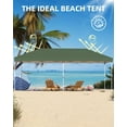thumbnail image 4 of Carpa Plegable Pop-Up de 10x10 pies, Tienda Exterior Impermeable con Protección UV, Altura Ajustable, Montaje Instantáneo, Bolsa con Ruedas y Kit Completo, 4 of 7